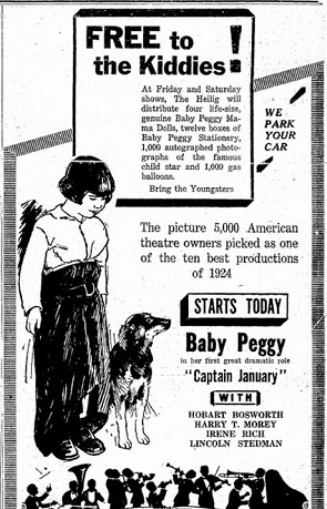 film review Captain January 1924