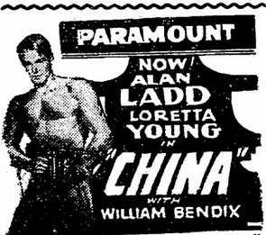 China film starring Alan Ladd and Loretta Young