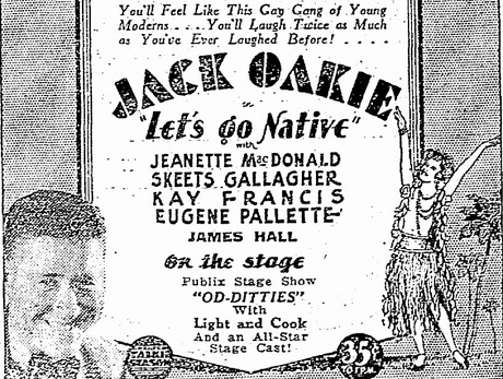 Let's Go Native film starring Jack Oakie