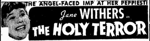 The Holy Terror film starring Jane Withers