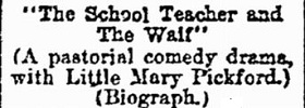 The School Teacher and the Waif film starring Mary Pickford