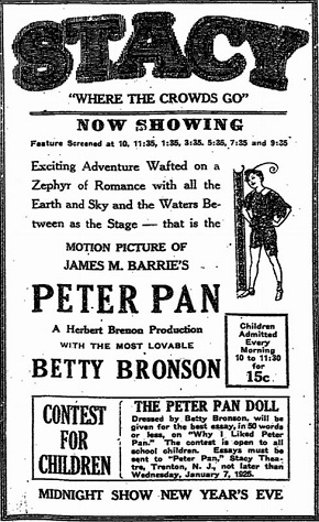 film review silent era Peter Pan